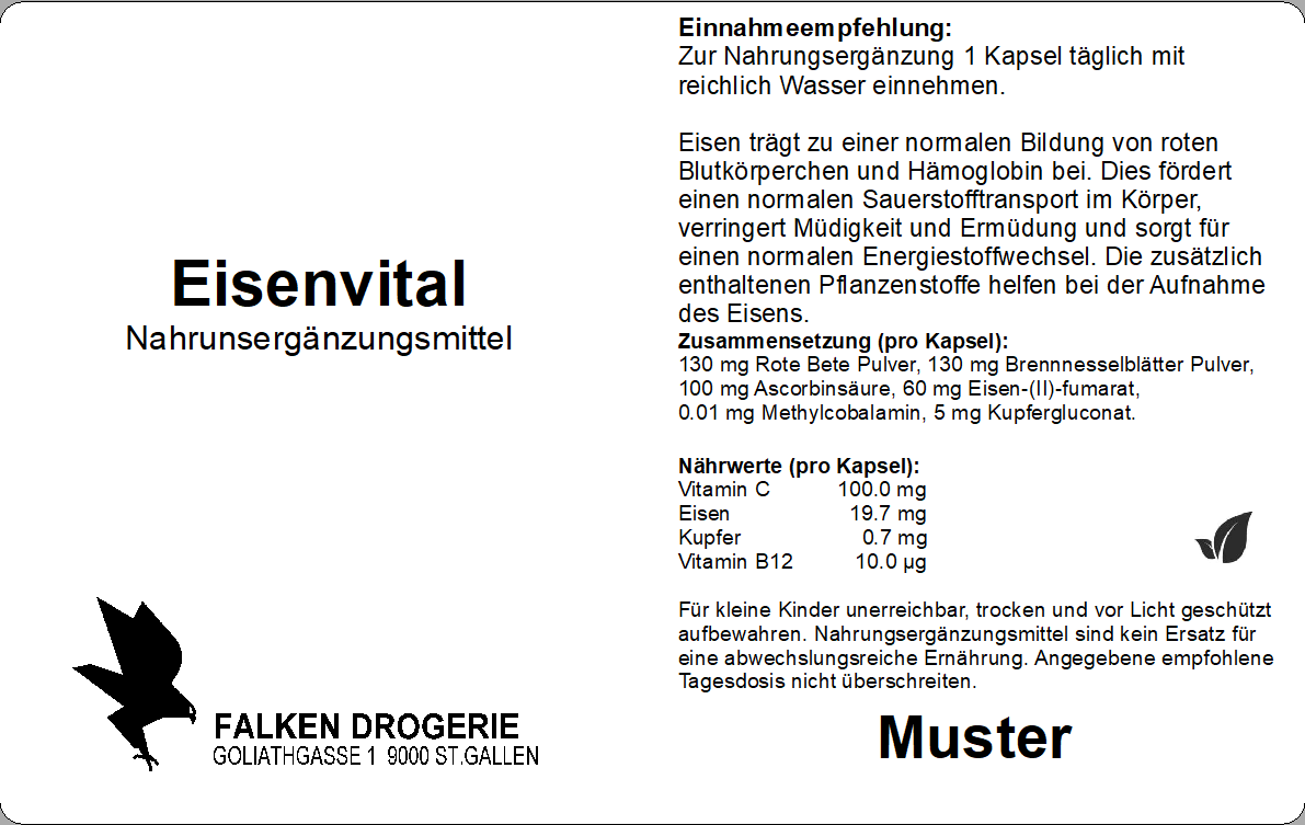 Falken Eisenvital Kapseln 120 Stück